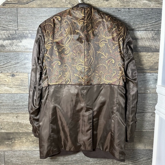 Lauren Ralph Lauren Men's Size 44L Long Wool Cashmere Sport Coat Blazer Brown - Picture 8 of 16